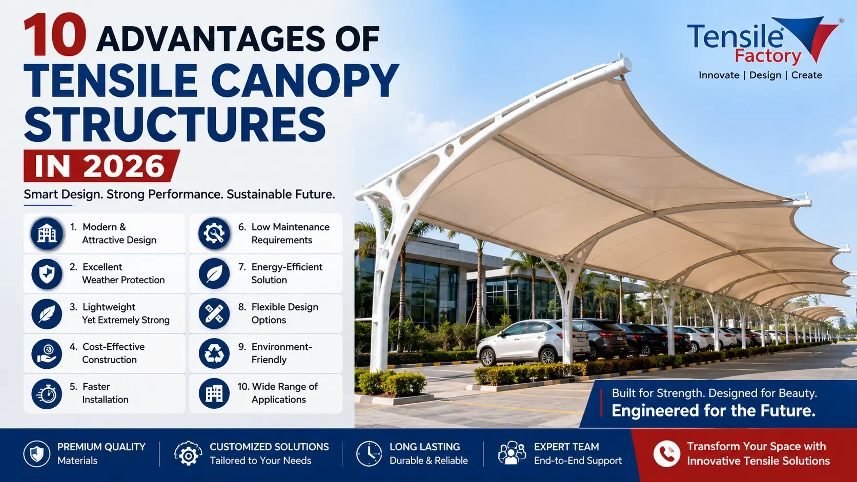 You are currently viewing 10 Advantages of Tensile Canopy Structures In 2026